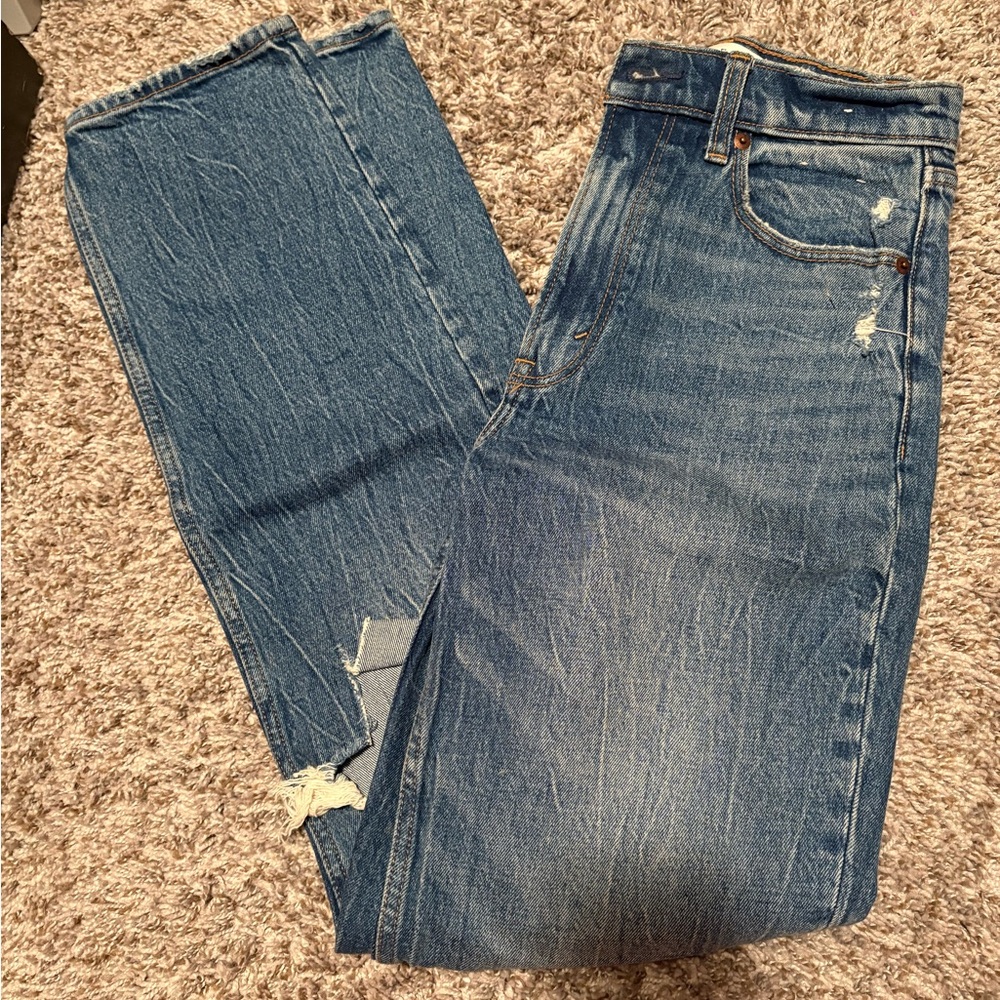 Abercrombie and fitch 90s ultra high rise straight - size 25L